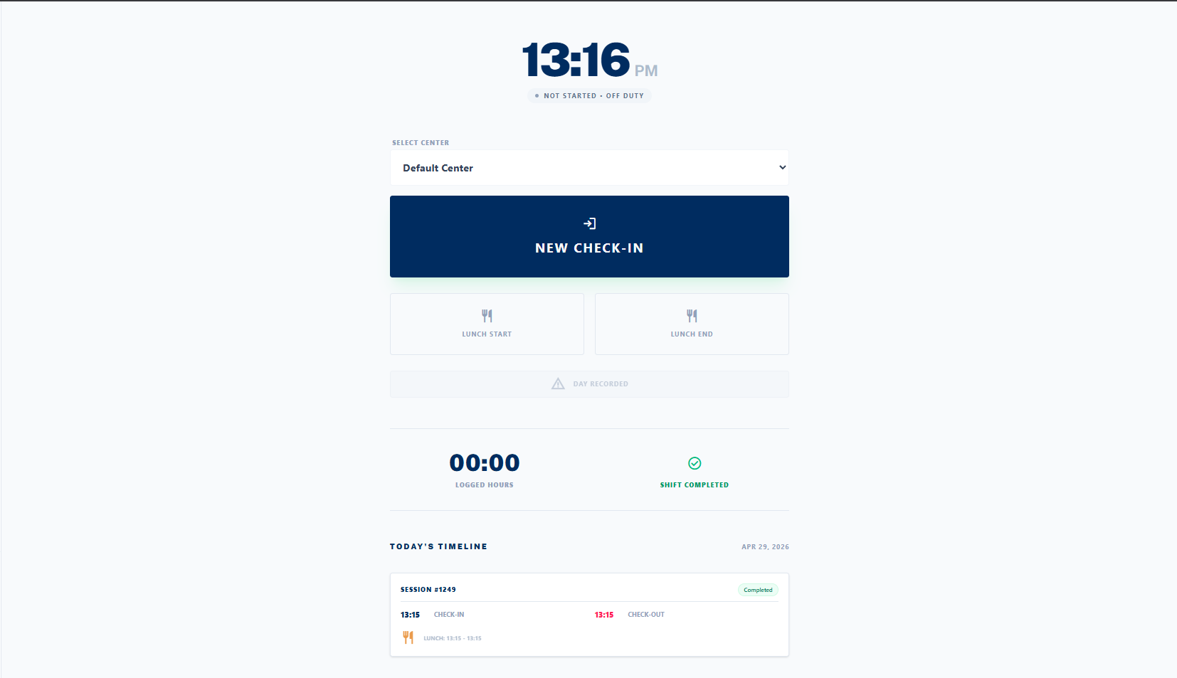 Check-in System